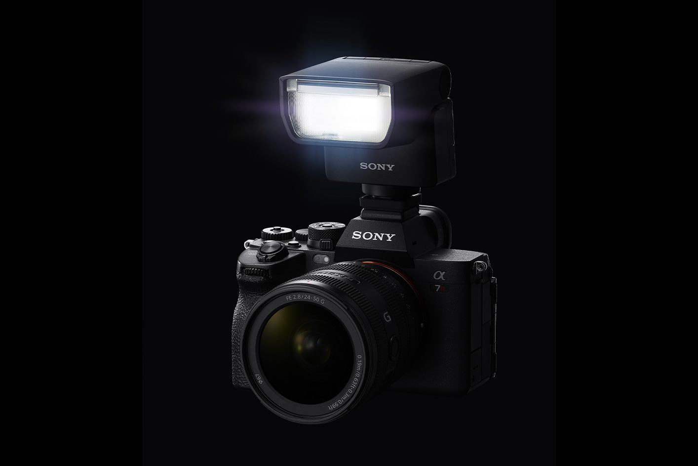 Продуктово изображение на GN28, поставена на ILCE-7M4